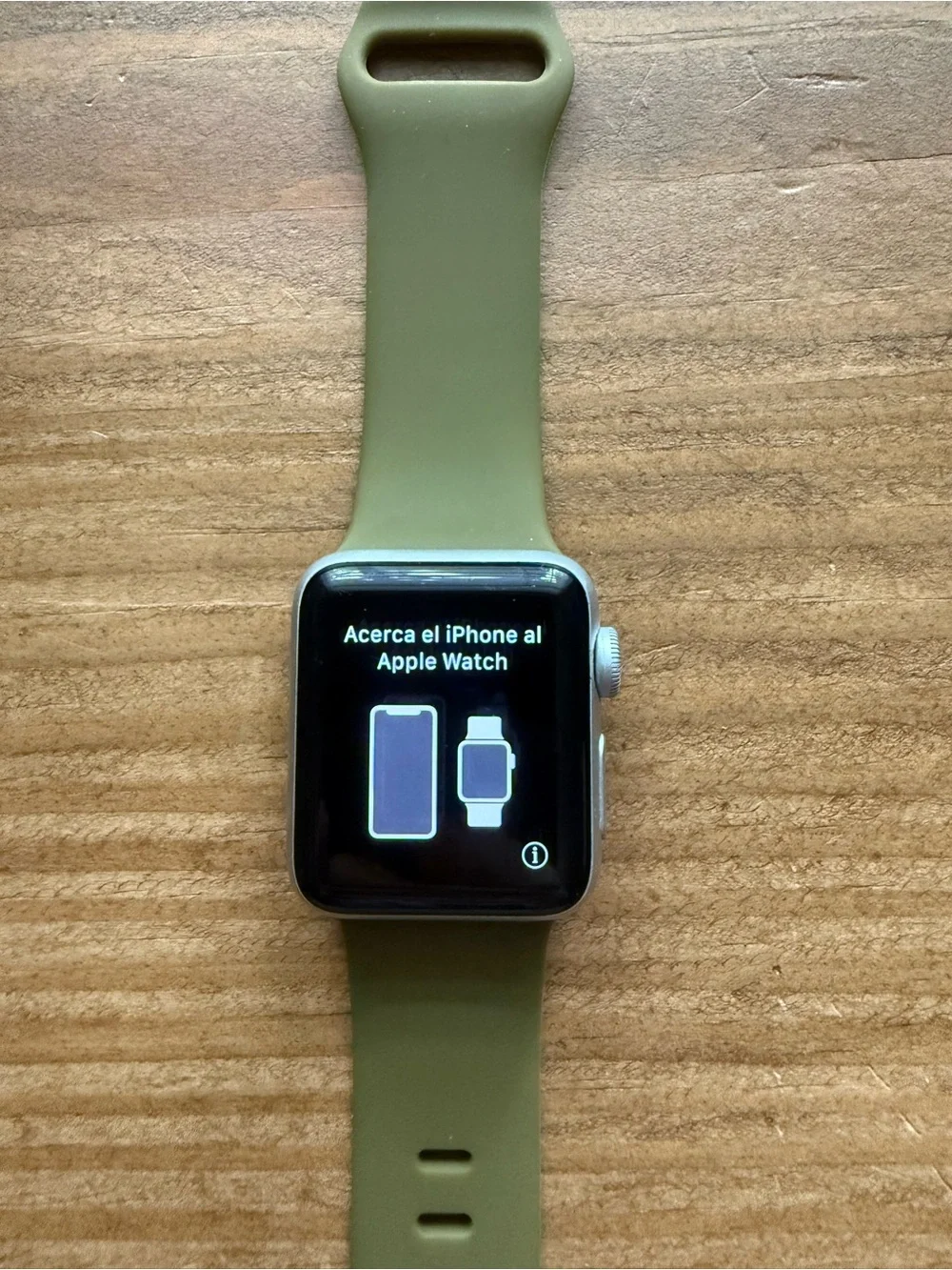 Apple Watch Nike+ Series 2 38mm with Olive Green Silicone Sport Band